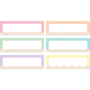 Teacher Created Resources Pastel Pop Rainbow Labels Magnetic Accents