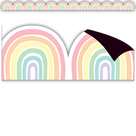 Teacher Created Resources Pastel Pop Rainbows Magnetic Border