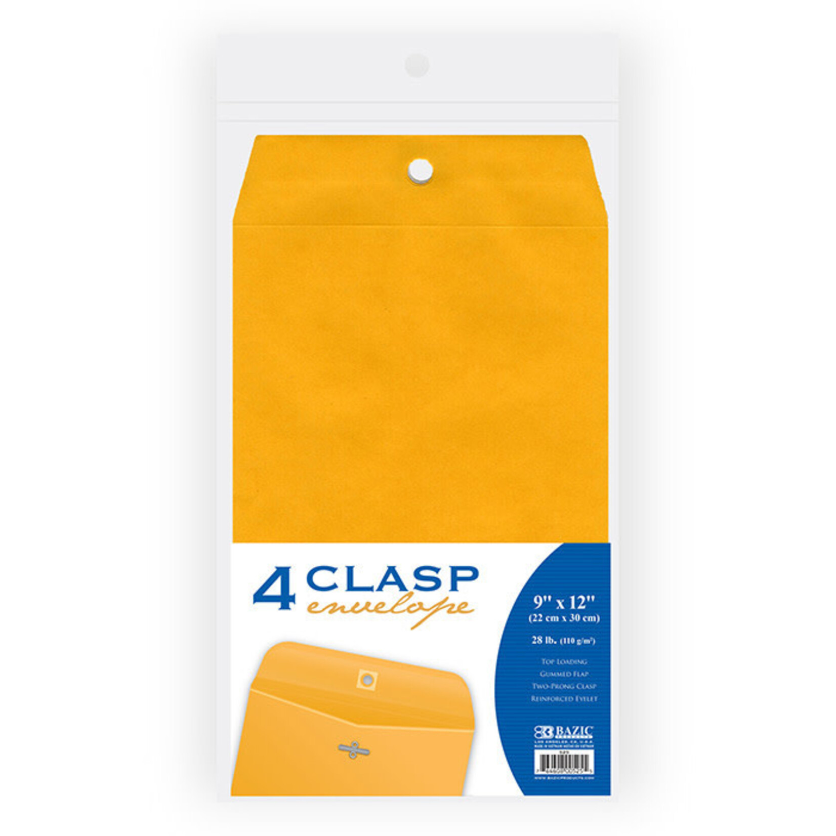 BAZIC BAZIC 9" X 12" Clasp Envelope (4/Pack) [525]