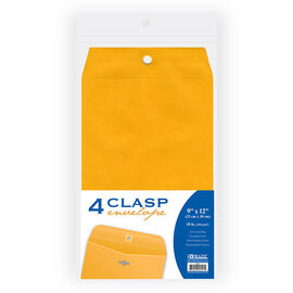 BAZIC BAZIC 9" X 12" Clasp Envelope (4/Pack)