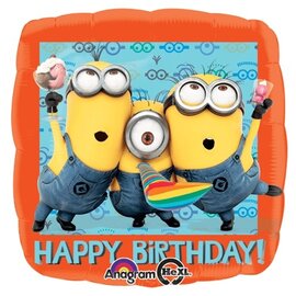 Despicable Me Happy Birthday 17in Mylar Balloon 1 Count