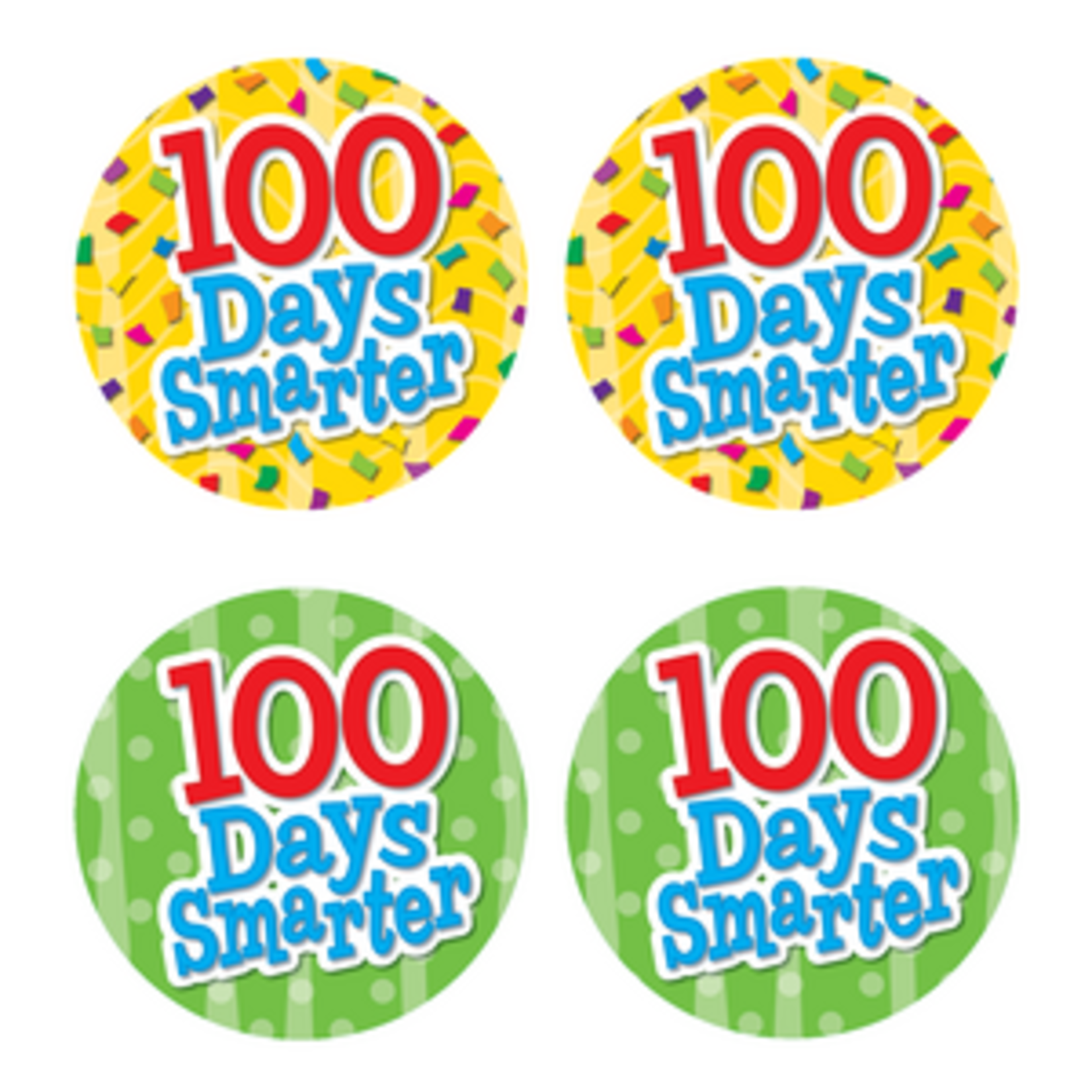 Teacher Created Resources 100 Days Smarter Wear 'Em Badges [TCR5393]