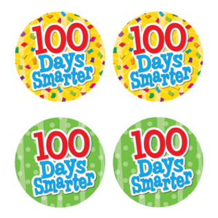 Teacher Created Resources 100 Days Smarter Wear 'Em Badges