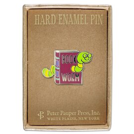 Peter Pauper Press Hard Enamel Pin - Bookworm