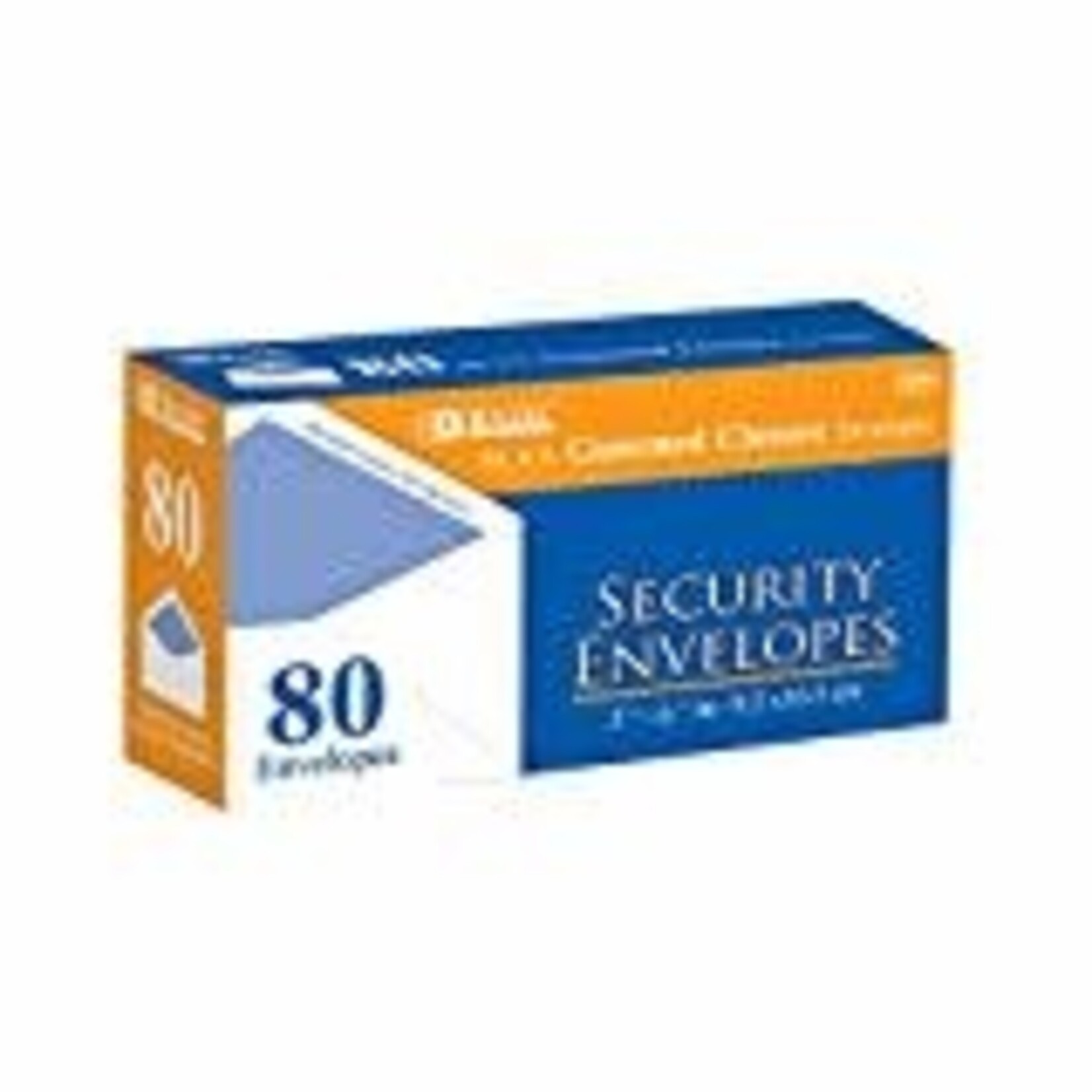 BAZIC BAZIC #6 3/4 Security Envelopes w/ Gummed Closure (80/Pack) [5048]