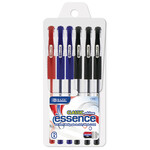 BAZIC BAZIC Essence Asst. Color Gel Pen w/ Cushion Grip (6/Pack) [1734]