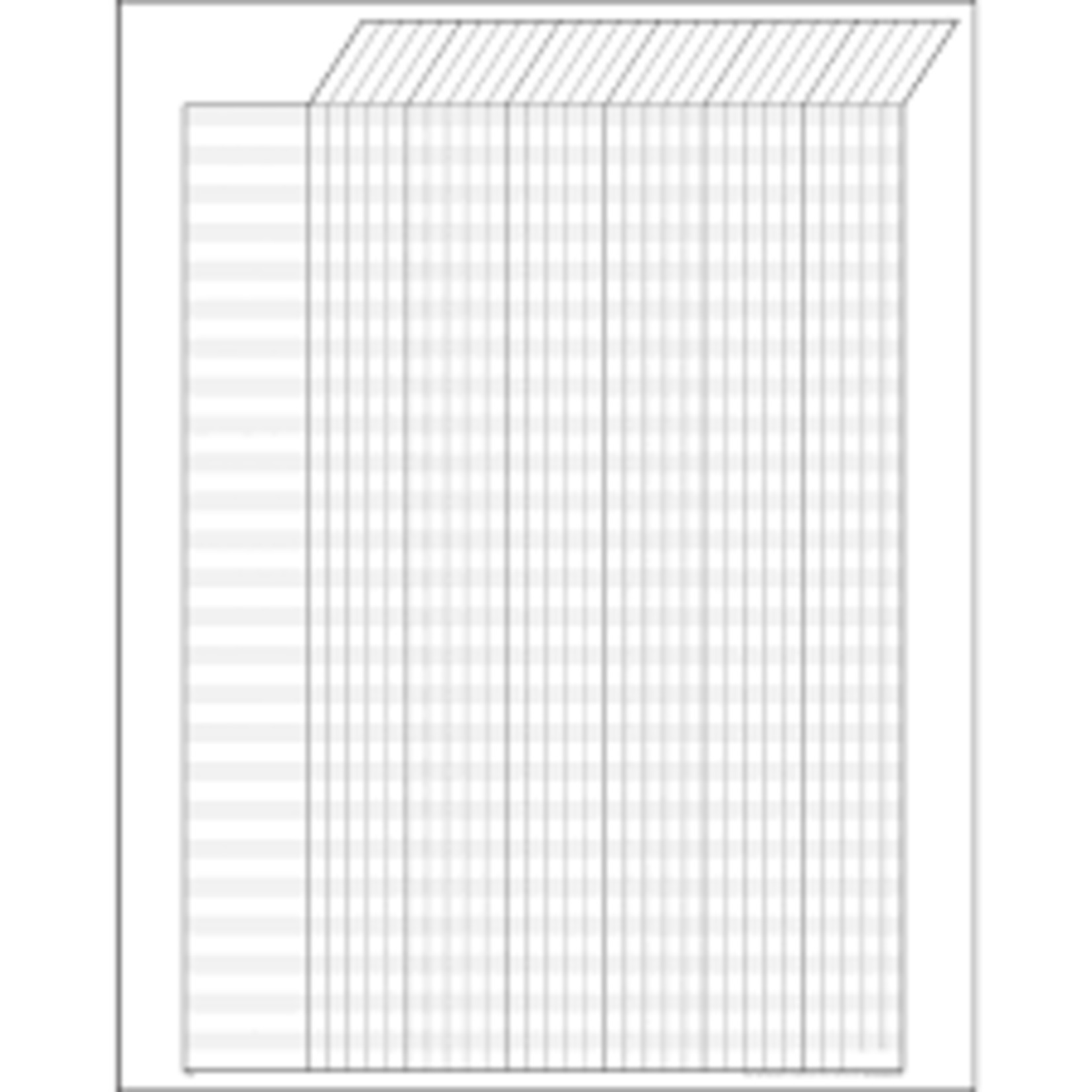 Trend Enterprises White Vertical Incentive Chart – Jumbo 22IN X 28IN [T73203]