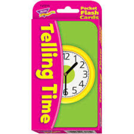 Trend Enterprises Telling Time Pocket Flash Cards