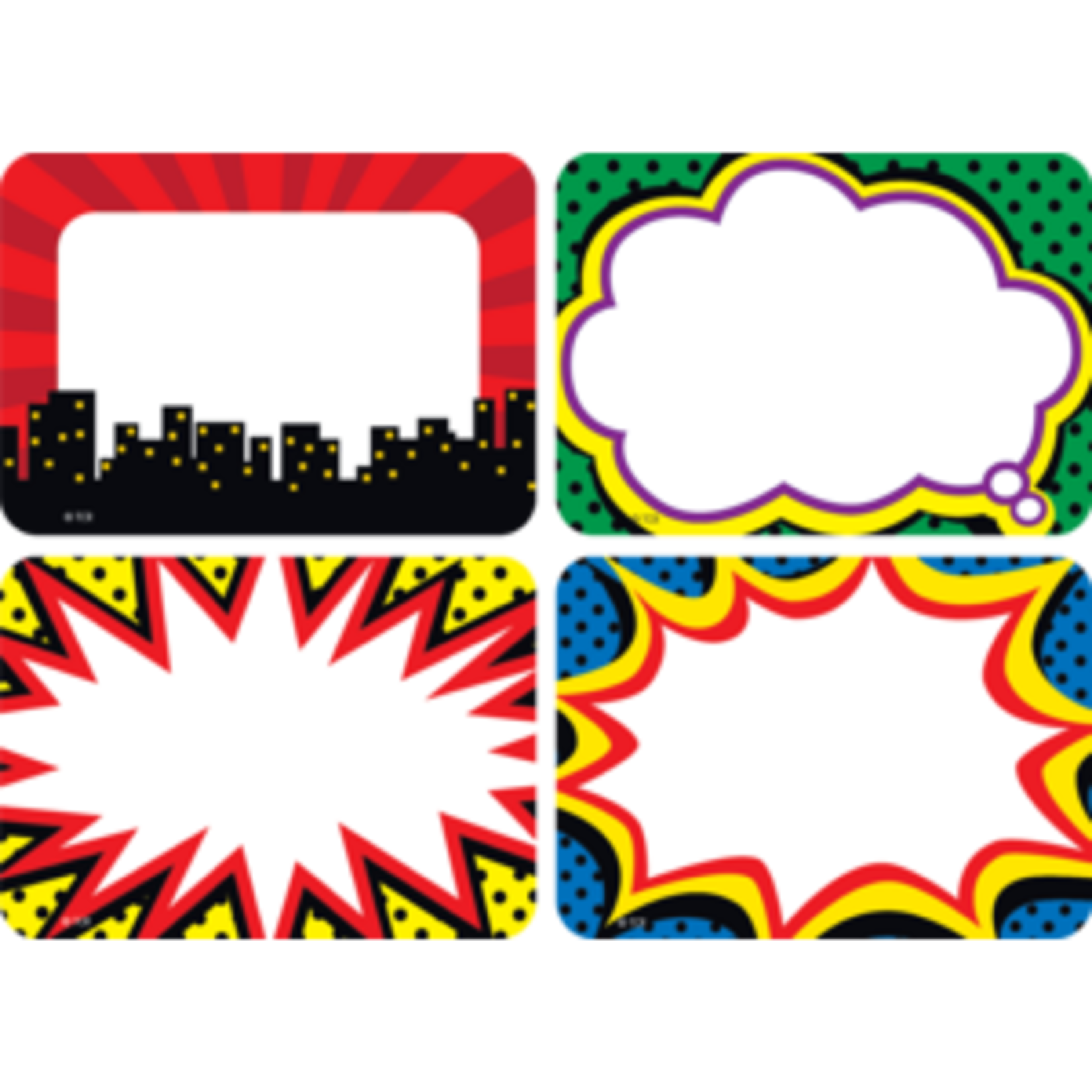 Teacher Created Resources Superhero Name Tags/Labels - Multi Pack [TCR5587]
