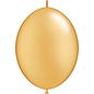 PIONEER BALLOON COMPANY Qualatex  6 Inch Gold QuickLink Latex Balloons 50 Count