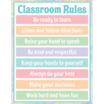 Teacher Created Resources Pastel Pop Classroom Rules Chart 17x22 [TCR7474]