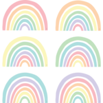 Teacher Created Resources Pastel Pop Rainbows Accents [TCR8443]