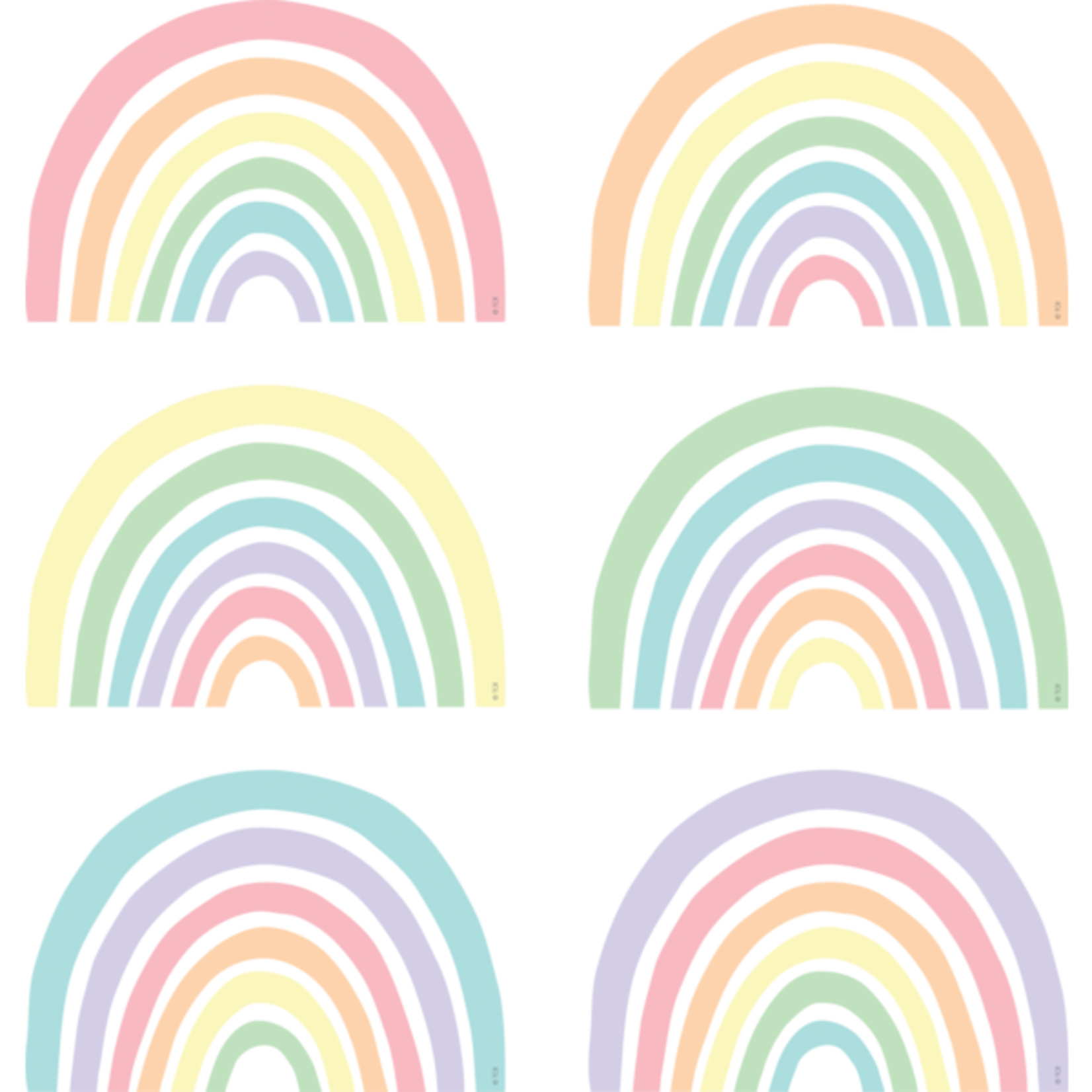 Teacher Created Resources Pastel Pop Rainbows Accents [TCR8443]