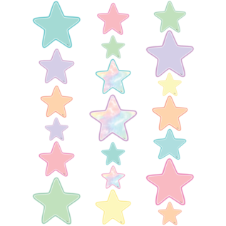 Teacher Created Resources Pastel Pop Stars Accents - Assorted Sizes