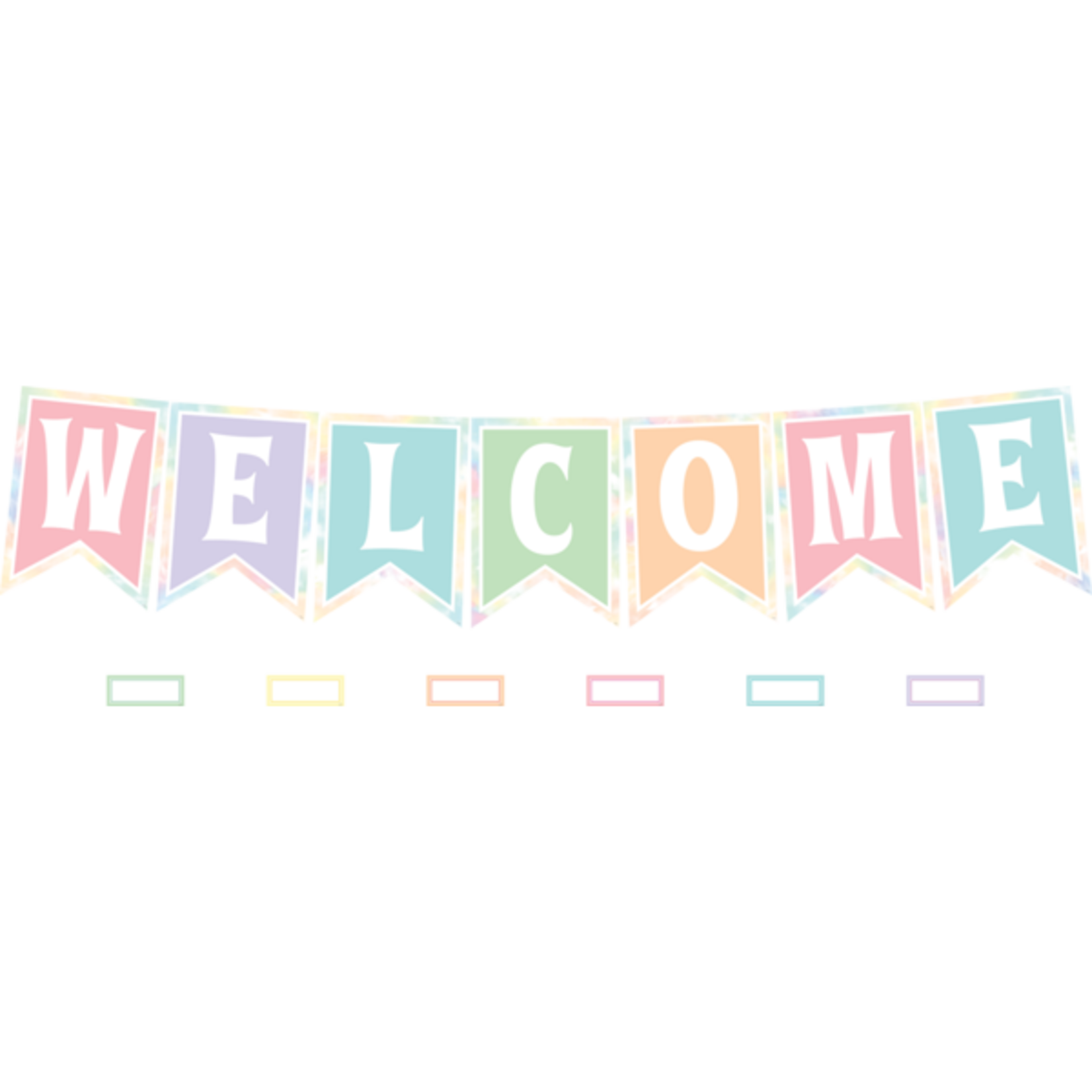 Teacher Created Resources Pastel Pop Pennants Welcome Bulletin Board [TCR8410]