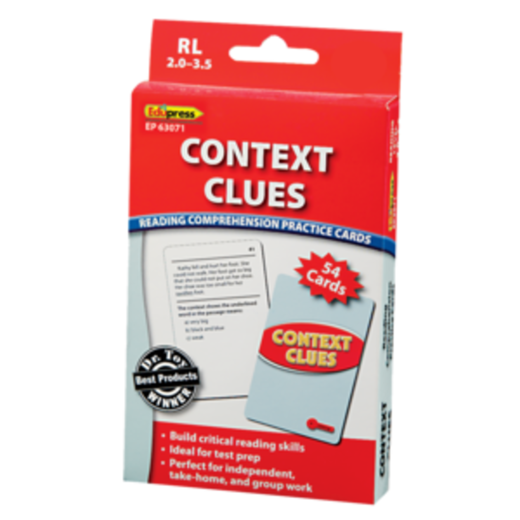 Teacher Created Resources Context CLues Practice Cards Red Level [TCR63071]
