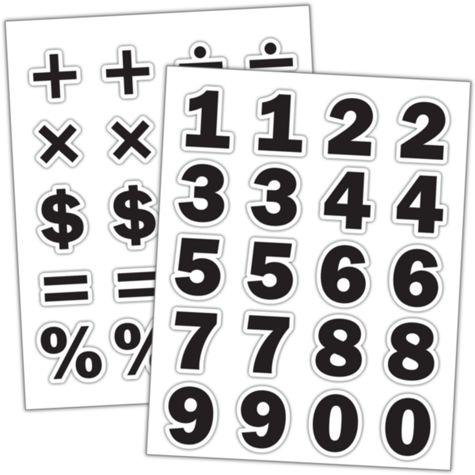 Teacher Created Resources Black Numbers Stickers [TCR3558]