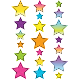 Teacher Created Resources Brights 4Ever Stars Accents - Assorted Sizes