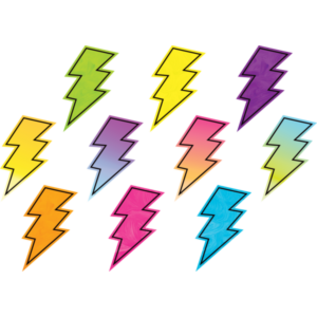 Teacher Created Resources Brights 4Ever Lightning Bolts Accents
