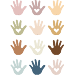 Teacher Created Resources Everyone is Welcome Helping Hands Mini Accents [TCR7134]