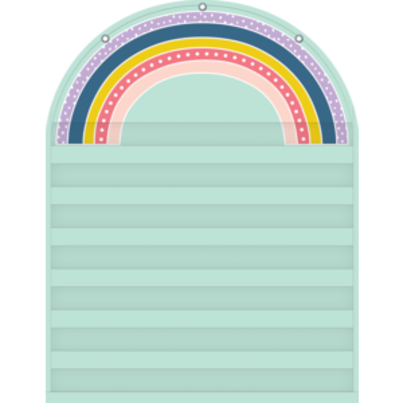 Teacher Created Resources Oh Happy Day Rainbow Die Cut 7 Pocket Chart (28" x 36") [TCR20100]