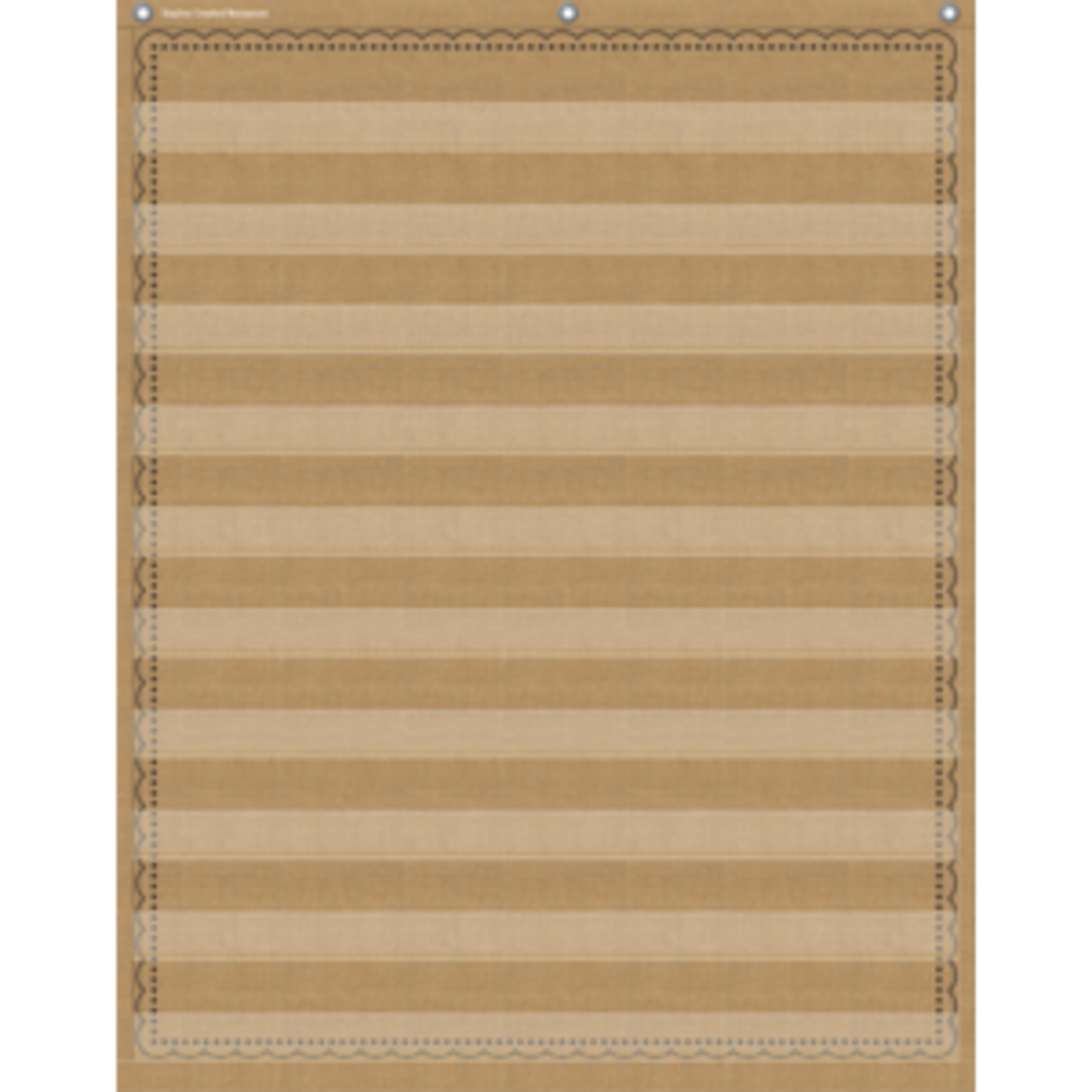 Teacher Created Resources Burlap 10 Pocket Chart [TCR20839]