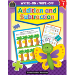 Teacher Created Resources Addition and Subtraction Write-On Wipe-Off Book [TCR3298]
