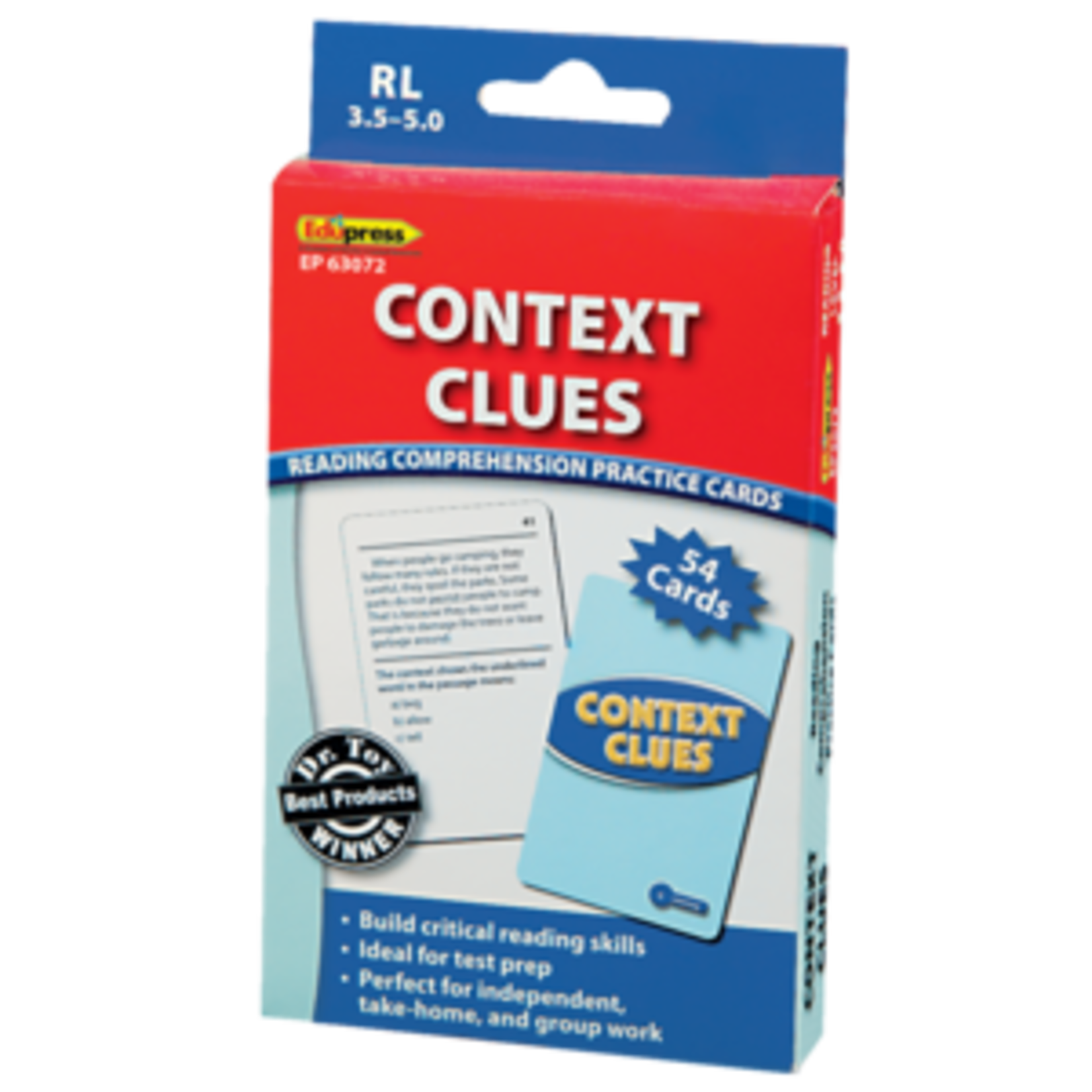 Teacher Created Resources Context Clues Practice Cards Blue Level [TCR63072]