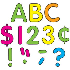 Teacher Created Resources Neon Brights Classic 4" Letters Uppercase Pack (D)
