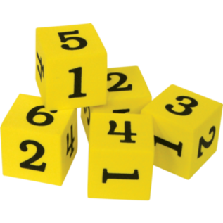 Teacher Created Resources FOAM NUMBERED DICE 1-6