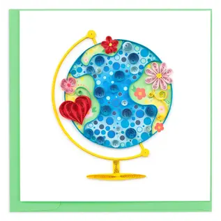 QUILLING CARDS, INC Quilled Floral Globe Greeting Card