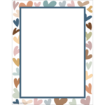 Teacher Created Resources Everyone is Welcome Hearts Computer Paper [TCR7152]