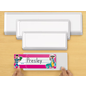 LAKESHORE LEARNING Small Self-Adhesive Nameplate Sleeves (3 3/4" x 10") - Set of 12