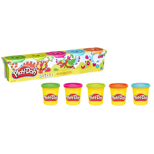 HASBRO Play-Doh 5-Pack of Neon Colors, 3-Ounce Cans of Non-Toxic Modeling Compound