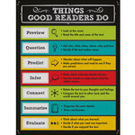 Carson-Dellosa Publishing Group Things Good Readers Do Chalkboard Chart 17x22 [CD114113]