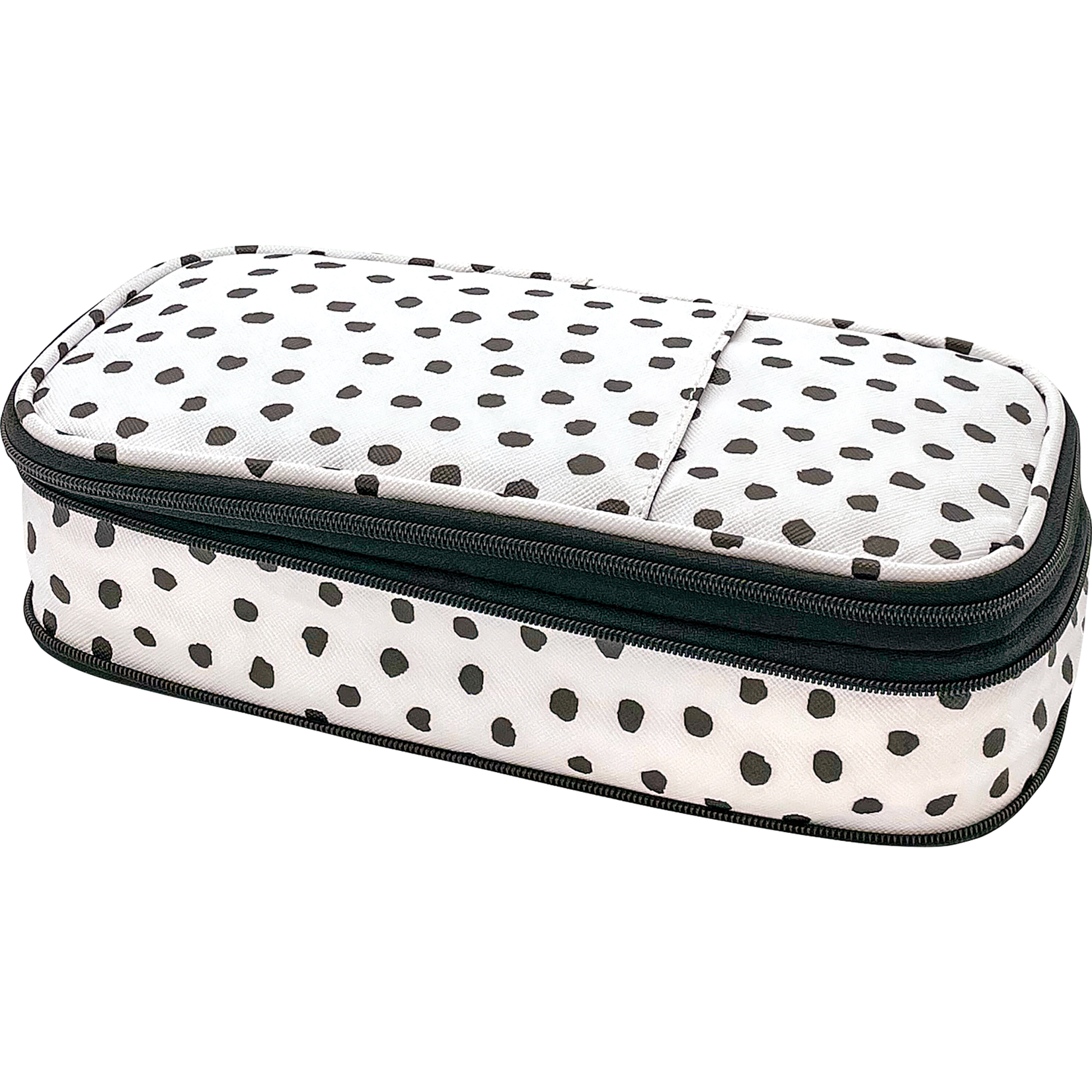 Teacher Created Resources Black Painted Dots on White Pencil Case [TCR6124]