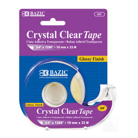 BAZIC BAZIC 3/4" X 1296" Crystal Clear Tape w/ Dispenser