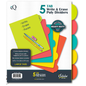 iSCHOLAR 5 Tab Poly Index Dividers