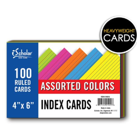  Find It Tabbed Index Cards, 4 x 6 Inches, Assorted Colors,  48-Pack (FT07218) : Office Products