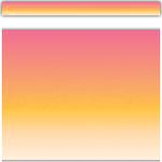 Teacher Created Resources Pink and Orange Color Wash Straight Border Trim [TCR3933]