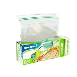 SUREFRESH SureFresh Sandwich Zipper Bags 58CT
