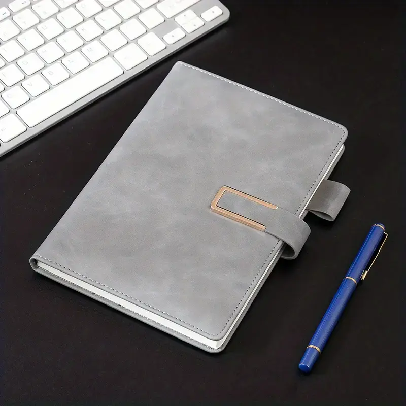 A5 PU Leather Soft Cover Notebook with Magnetic Buckle and Pen