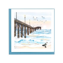 QUILLING CARDS, INC Quilled Pier Greeting Card