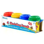 BAZIC Modeling Dough Multi Color 2 Oz. (4/Pack) [3309]