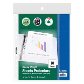 BAZIC Sheet Protectors Heavy Weight Top Loading (10/Pack)