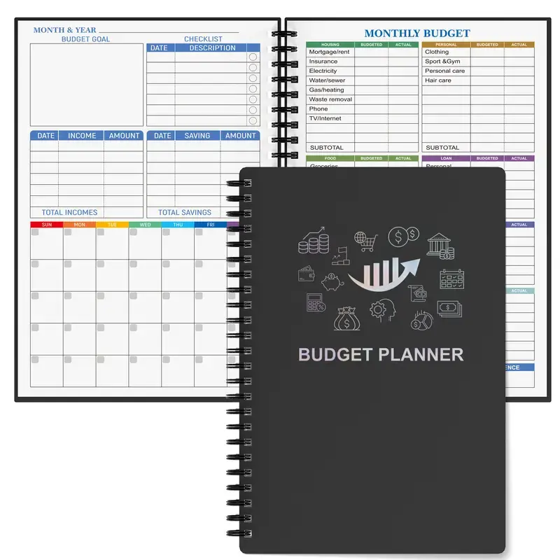 Kore Studio Budget Planner: Get Your Finances Organized & Managed  Effectively - A5 Undated Notebook, 100gsm Paper - School & Office Annex