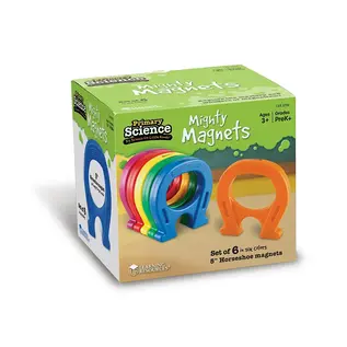 Learning Resources Primary Science Mighty Magnets, Set of 6