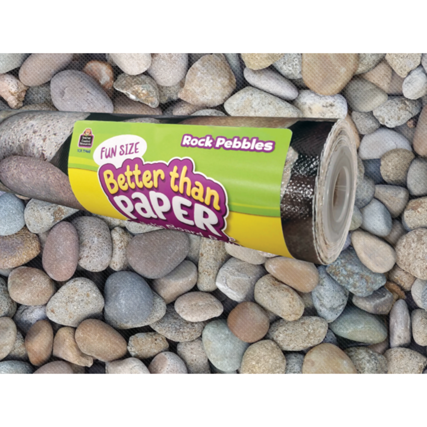Teacher Created Resources Fun Size Rock Pebbles Better Than Paper Bulletin Board Roll [TCR77468]