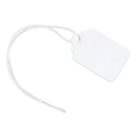 Office Depot Merchandise Jewelry Tags, Size 5, 1.09" x 1.75", White, Pack Of 100