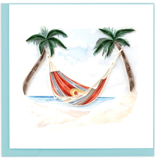 QUILLING CARDS, INC Quilled Beach Hammock Greeting Card